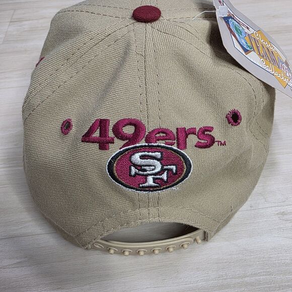 Vintage New‎ Era San Francisco 49ers Snapback Hat Dupont Visor Low Profile Gold - Picture 4 of 10